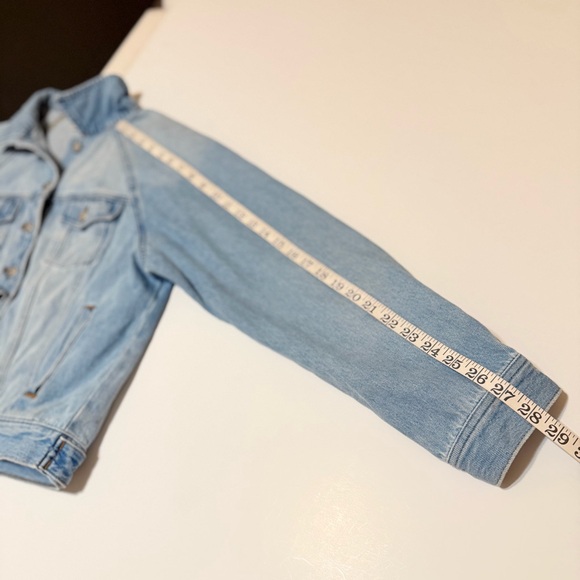 Madewell Oversized Jeans Jacket raglan sleeve 100% Cotton, size S relaxed fit - Picture 5 of 14